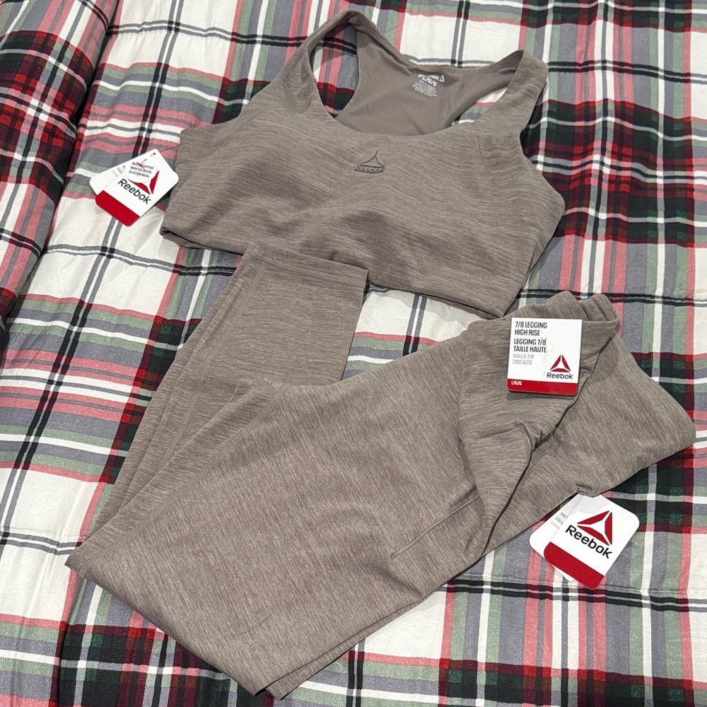 Reebok Taupe Activewear Set